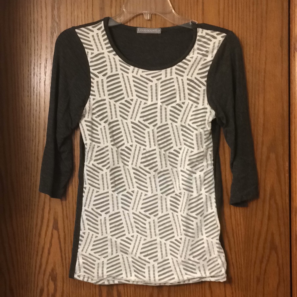 3/4 Sleeve Pattern Top